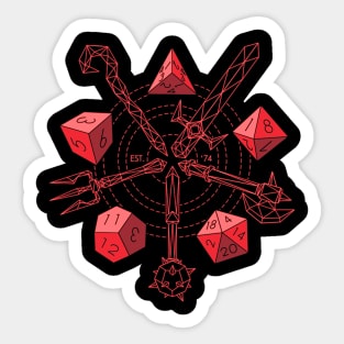 Dungeons & Dragons - Choose Your Red Weapon Sticker